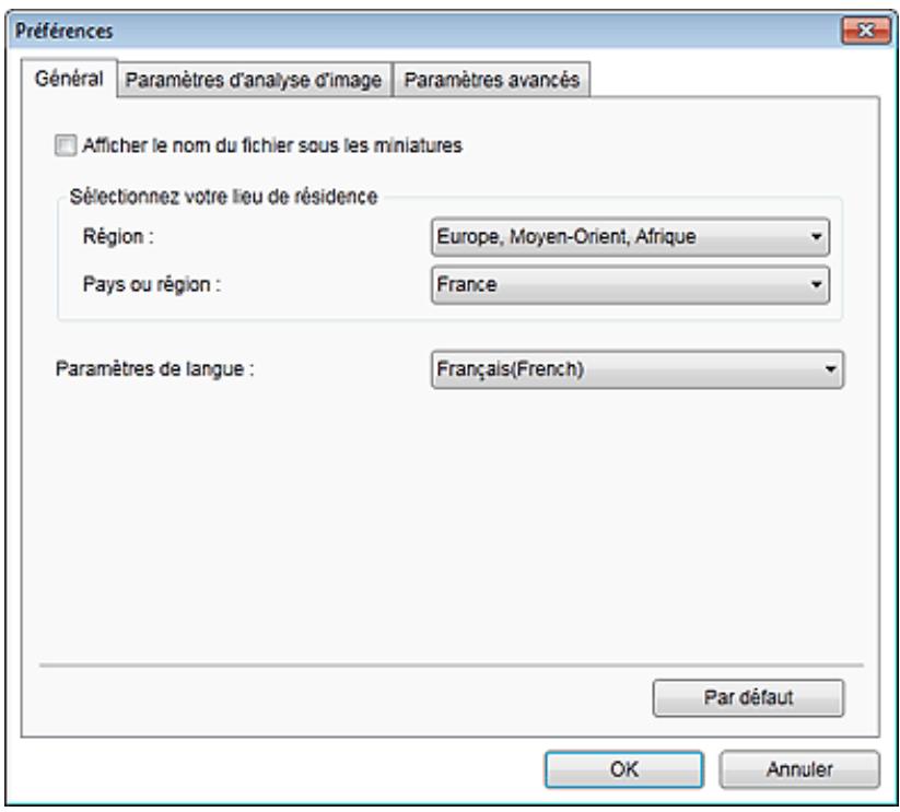 CANON MG3255 - Onglet Général - 1