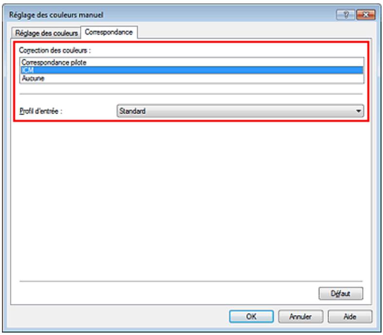 CANON MG3255 - Définition d'un profil ICC avec le pilote d'imprimante avant de procéder à l'impression - 1