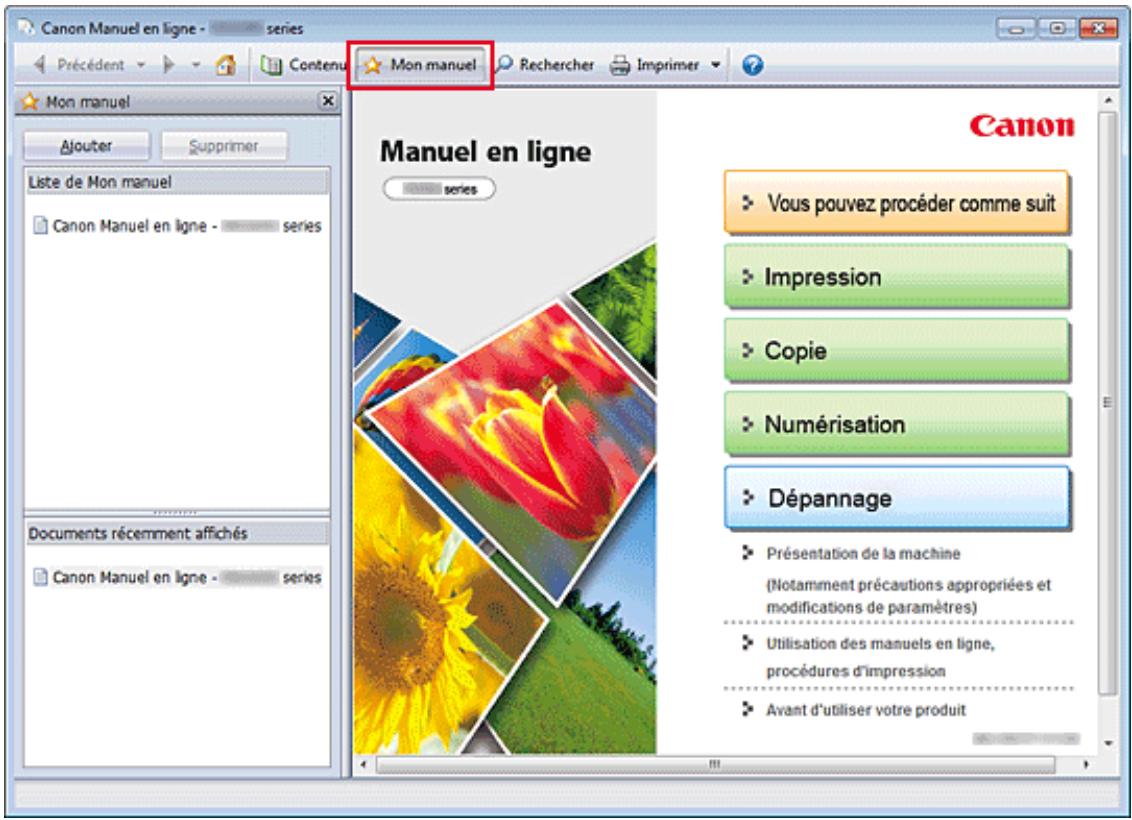 CANON MG3255 - Enregistrement des documents dans le dossier Mon manuel - 1