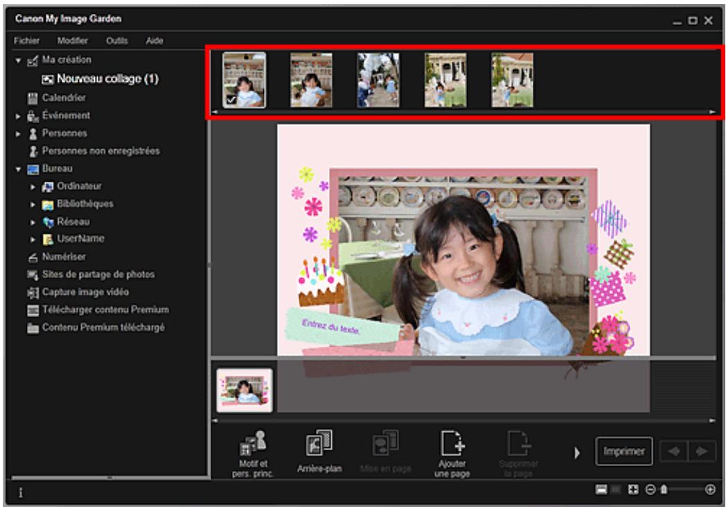CANON MG3255 - Insertion d/images à partir de la zone des supports - 1