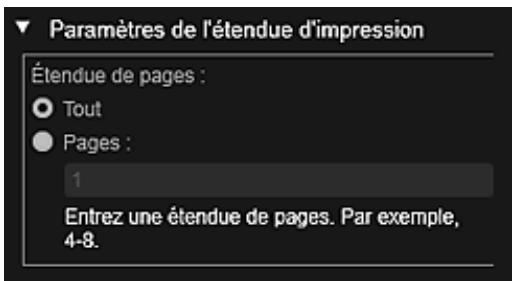 CANON MG3255 - Paramètres de l'étendue d'impression - 1