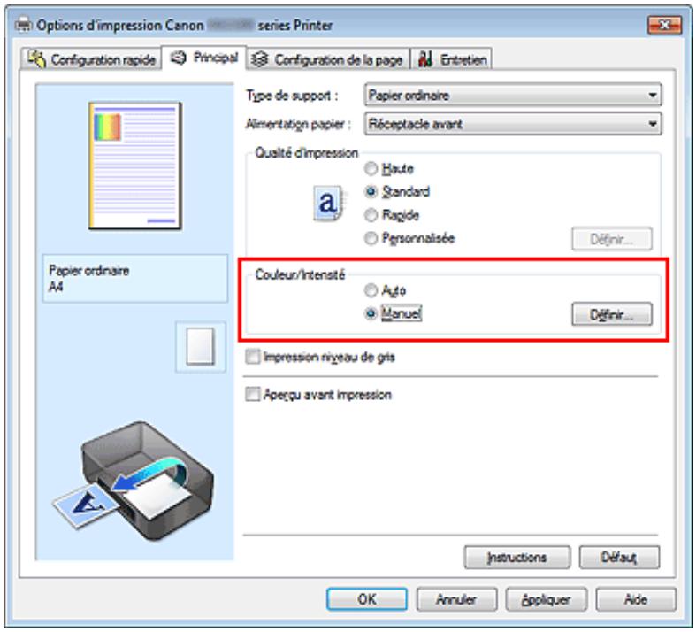 CANON MG3255 - Définition de la correction des couleurs - 1