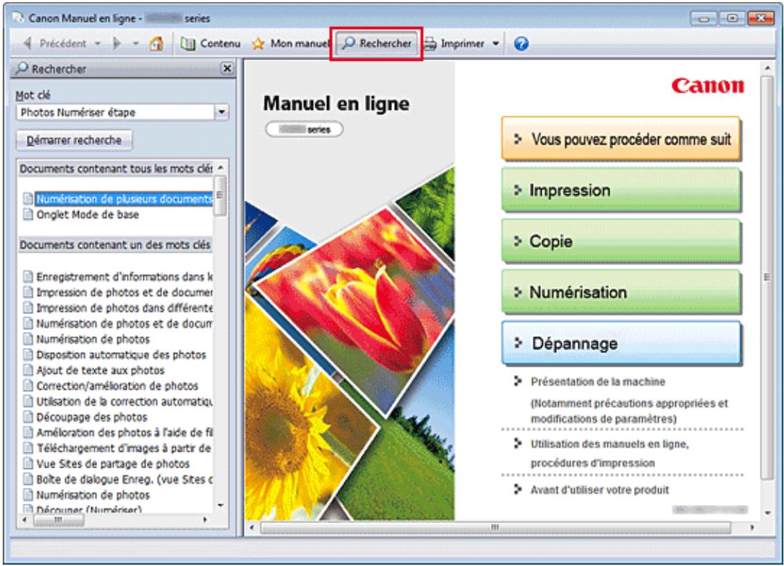 CANON MG3255 - Utilisation de mots clés pour rechercher un document - 1