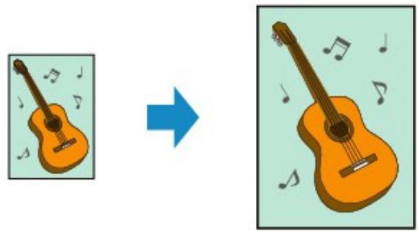 CANON MG3255 - Réduction ou agrandissement d'une copie en fonction de la taille du couier - 1