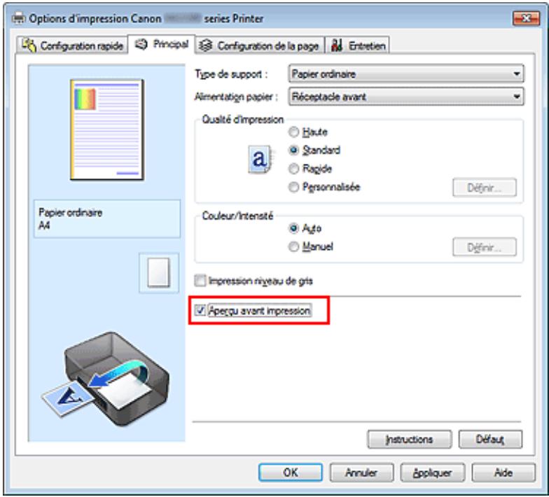 CANON MG3255 - Affichage d'un aperçu avant impression - 1