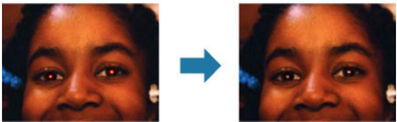 CANON MG3255 - Correction yeux rouges - 1