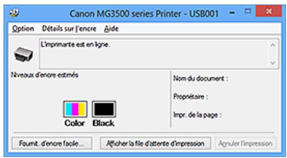 CANON MG3550 - Contrôle du niveau d'encre sur votre ordinateur - 1