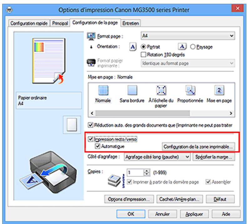 CANON MG3550 - Impression recto/verso automatique - 1