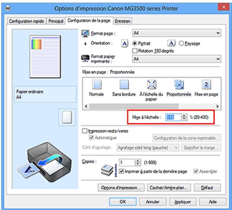 CANON MG3550 - Impression proportionnée - 4