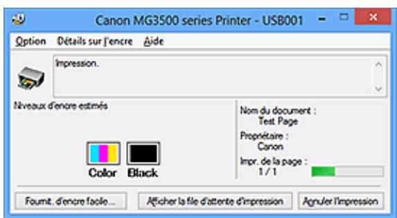 CANON MG3550 - Lancement de l'écran d'état canon IJ - 2