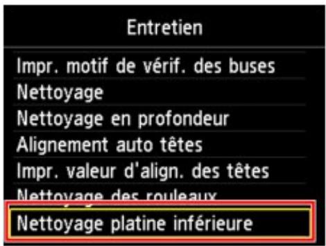 CANON MG4250 - Nettoyage de l'intérieur de la machine (nettoyage de la platine inférieure) - 1