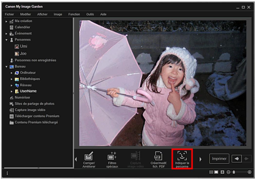 CANON MG4250 - Cliquez sur Indiquer la personne. - 1
