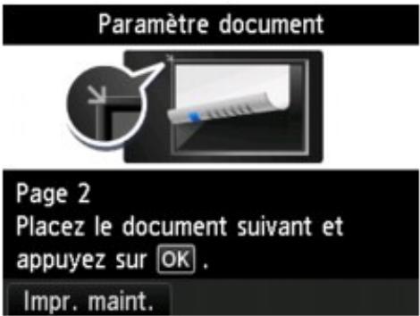 CANON MG4250 - Au terme de la numérisation : - 1