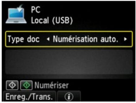 CANON MG4250 - Transfert des données numériées sur un ordinateur à l'aide du panneau de contrôle de la machine - 2