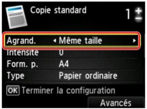 CANON MG4250 - Réduction ou agrandissement d'une copie - 1