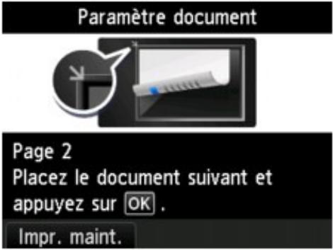 CANON MG4250 - Au terme de la numérisation : - 1