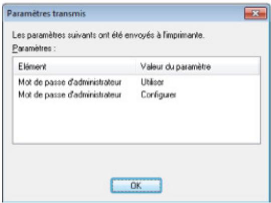 CANON MG4250 - Affichage des paramètres modifiés - 1