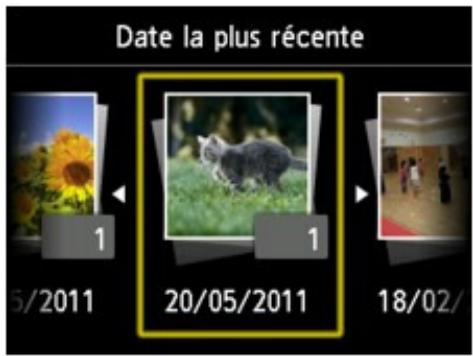 CANON MG4250 - Spécification de date de sélection des photos - 1