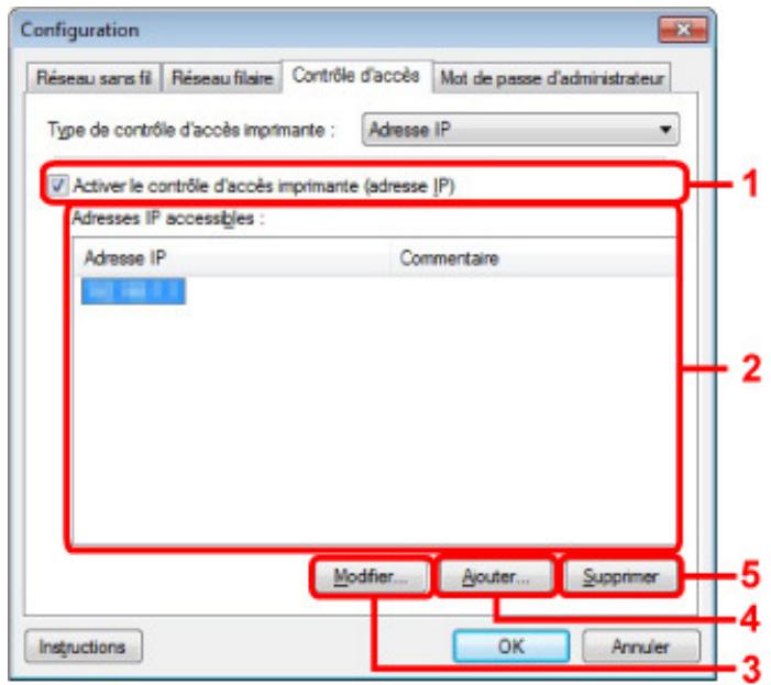 CANON MG4250 - Si vous sélectionnez Adresse IP - 1