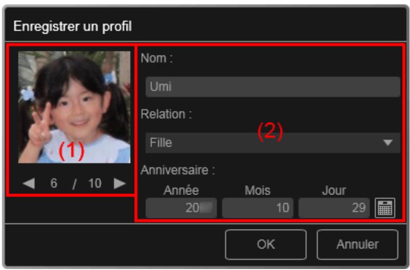 CANON MG4250 - Boîte de dialogue Enregistrer un profil - 1