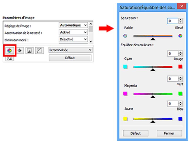 CANON PIXMA 7550 - Ajustement de la saturation et de l'équilibre des couleurs - 2