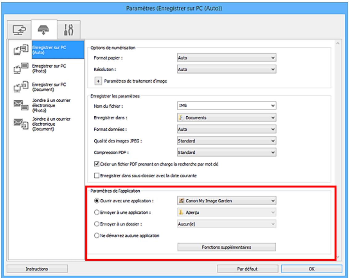 CANON PIXMA 7550 - Définissez Options de numérisation. - 3