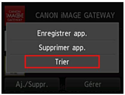 CANON PIXMA 7550 - Sélectionnez Trier - 1