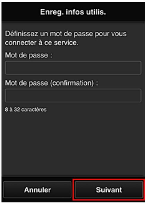 CANON PIXMA 7550 - Accédez à l'URL fournie dans l'e-mail, enregistrez les informations et terminez le processus d'enregistrement de l'utilisateur - 3