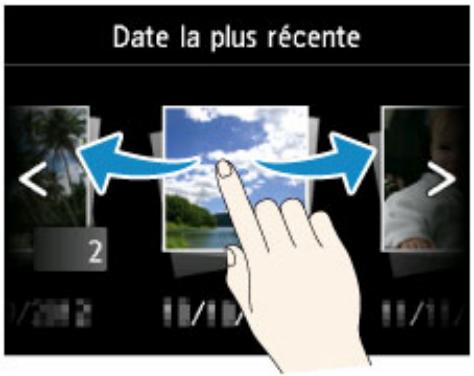 CANON PIXMA 7550 - Exemple d'opération de l'écran tactile - 3