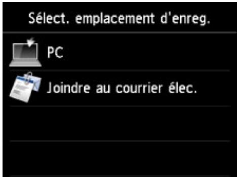 CANON PIXMA 7550 - Joindre des données numériées à un courrier électronique à l'aide du panneau de contrôle de la machine - 1