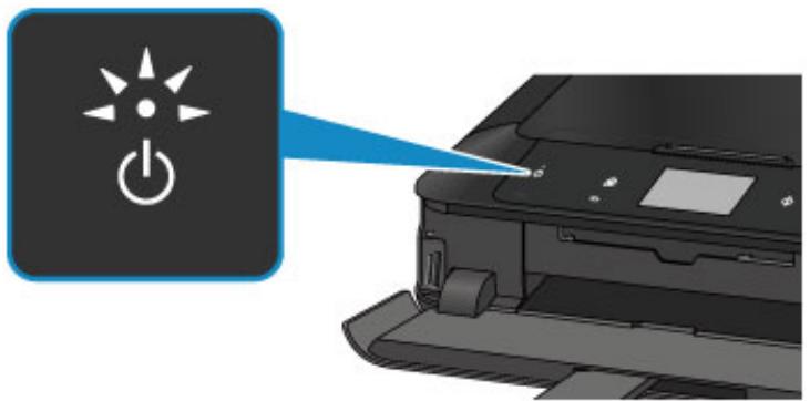 CANON PIXMA 7550 - Vérification que la machine est sous tension - 1