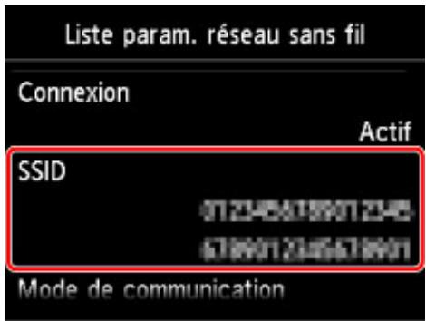 CANON PIXMA 7550 - Le SSD du point d'accès auquel se connecte votre ordinateur et celui de la machine sont-ils identiques? - 1