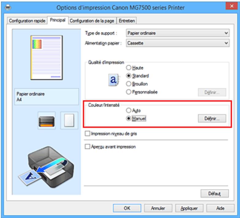 CANON PIXMA 7550 - Réglage de l'équilibre des couleurs - 3