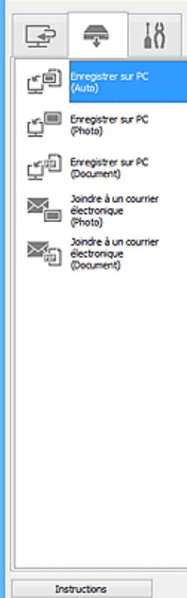 CANON PIXMA 7550 - Paramétres (Enregistrer sur PC (Auto)) - 1