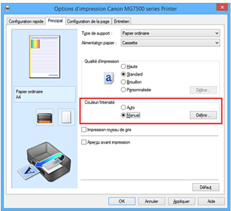 CANON PIXMA 7550 - Réglage de la luminosité - 4