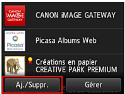 CANON PIXMA 7550 - Ajouter des applications - 2