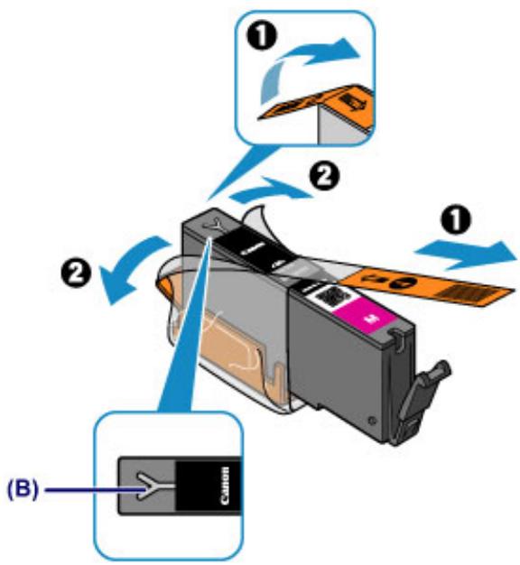 CANON PIXMA 7550 - Préparez une nouvelle cartouche d'encre. - 1