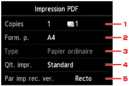CANON PIXMA 7550 - Définisse les paramètres selon vos besoin. - 1