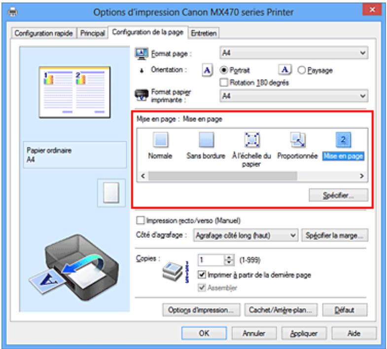 CANON PIXMA MX475 - Impression mise en page - 2
