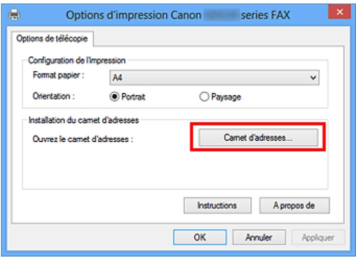 CANON PIXMA MX475 - Suppression de destinataires d'un carnet d'adresses - 1