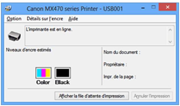 CANON PIXMA MX475 - Contrôle du niveau d'encre sur votre ordinateur - 1