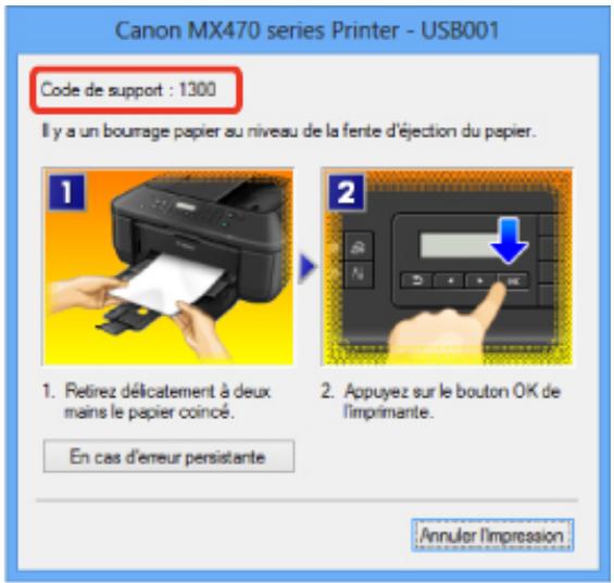 CANON PIXMA MX475 - Bourrages papier - 1