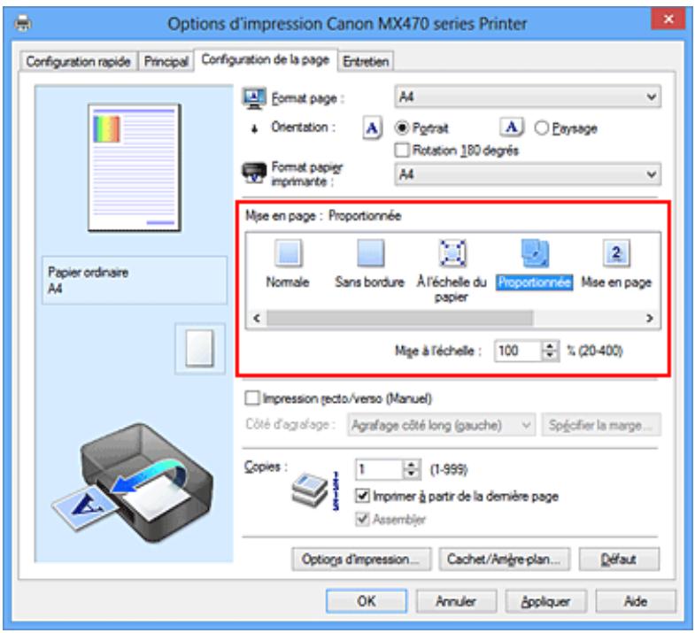 CANON PIXMA MX475 - Impression proportionnée - 2