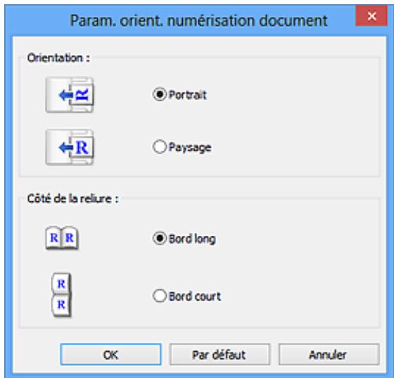CANON PIXMA MX475 - Paramètres orientation numérisation document - 1