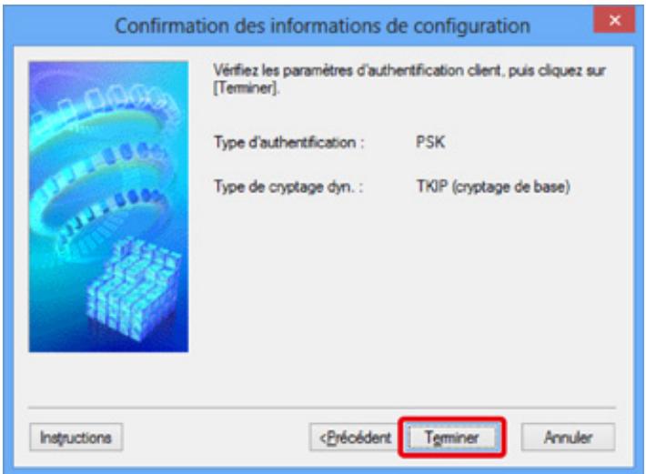 CANON PIXMA MX475 - Cliquez sur le bouton Terminer. - 1