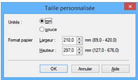 CANON MG 3650 - Définition du format de papier (format personnelisé) - 2