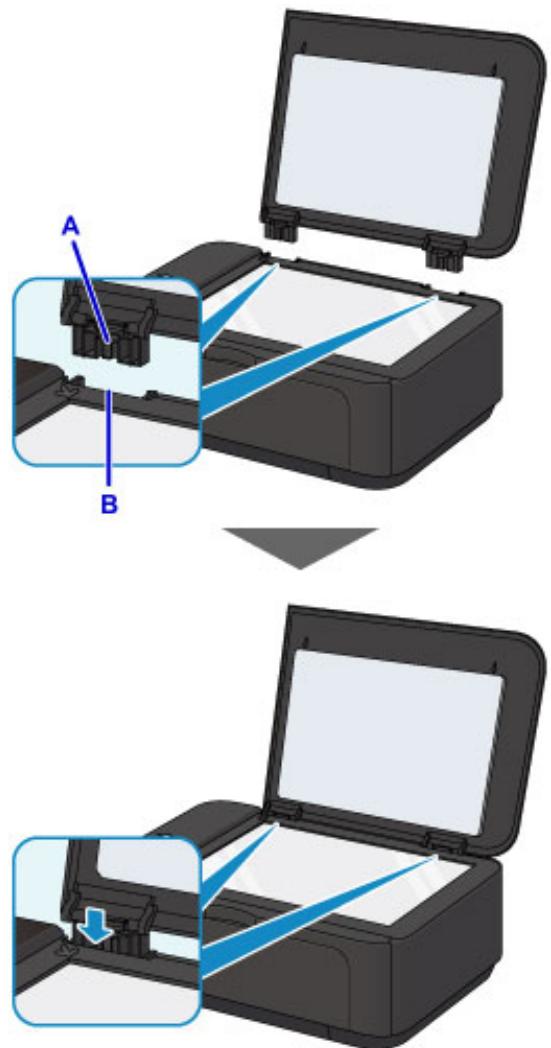 CANON MG 3650 - Fixation du couvercle du scanner : - 1