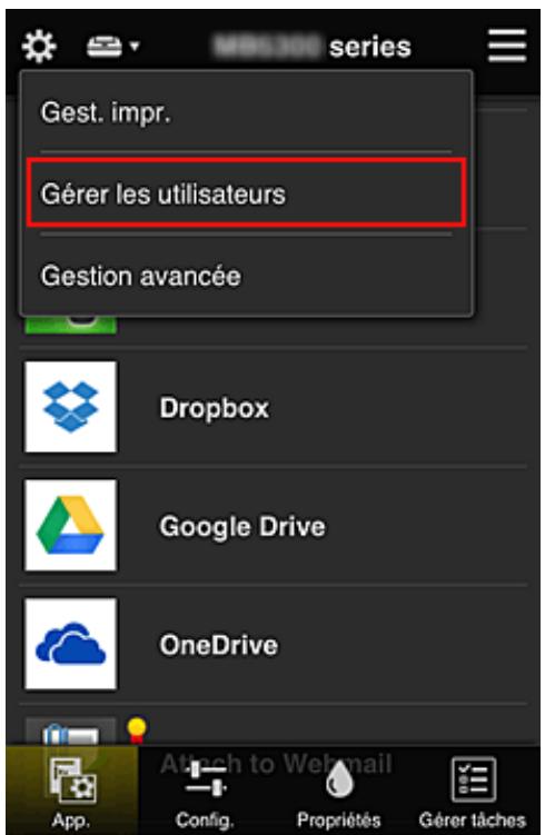 CANON MG 3650 - Création d'un groupe pour tous les membres du bureau - 1