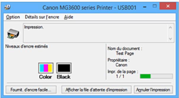 CANON MG 3650 - Lancement de l'écran d'état Canon IJ - 2