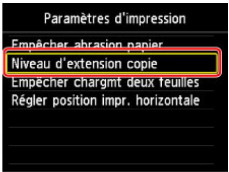 CANON PIXMA MG5751 - Modification des paramètres à partir du Panneau de contrôle - 4